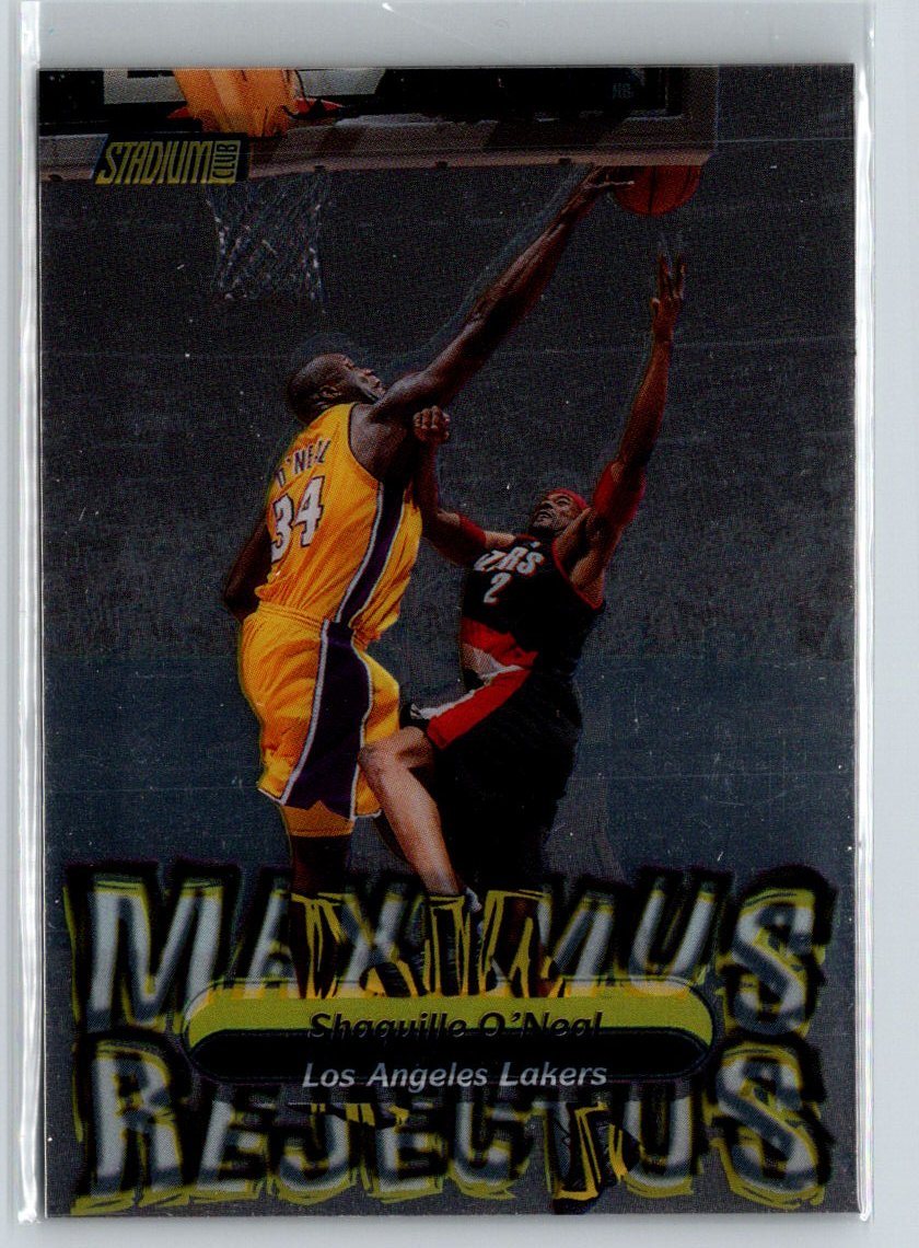 2001-02 Stadium Club #MR2 Shaquille O'Neal Maximus Rejectus K26