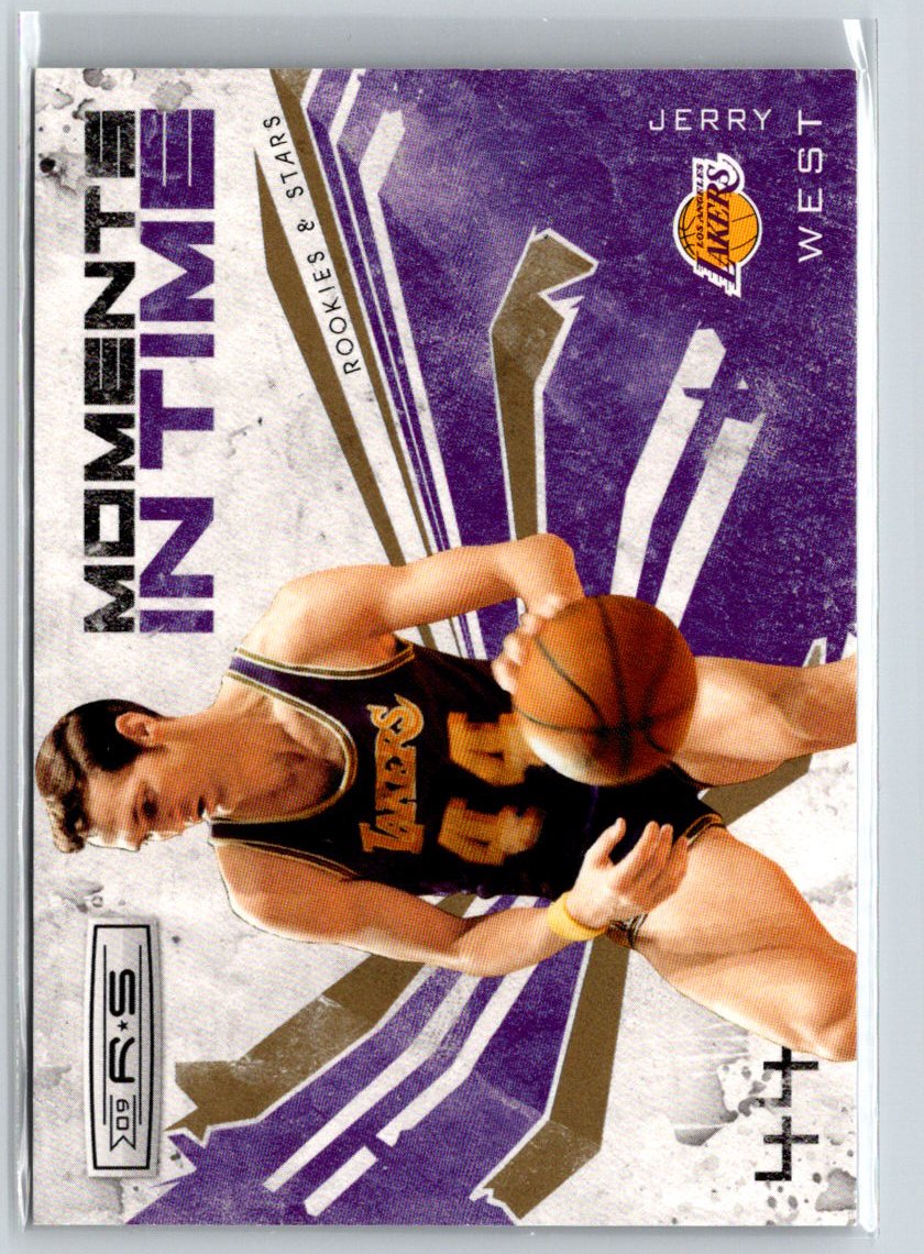 2009-10 Panini Rookies & Stars #6 Jerry West Moments in Time Gold #/500 K26