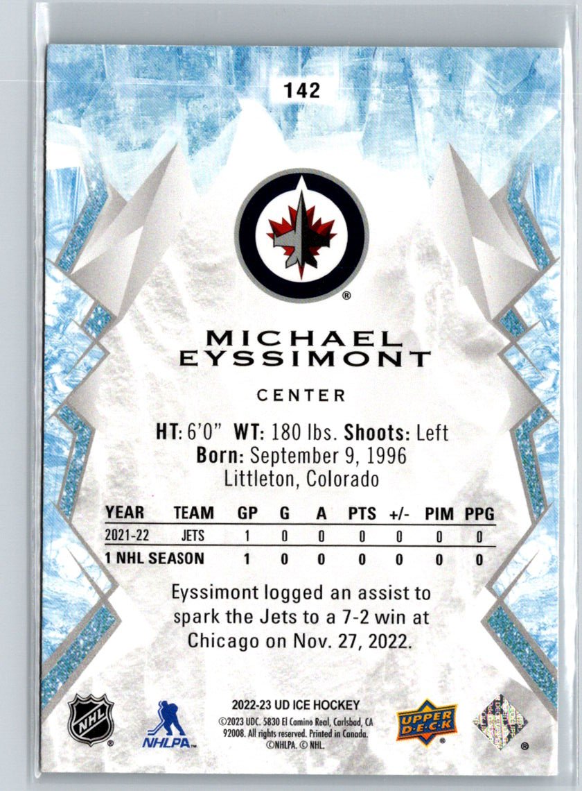2022-23 Upper Deck Ice #142 Michael Eyssimont K27