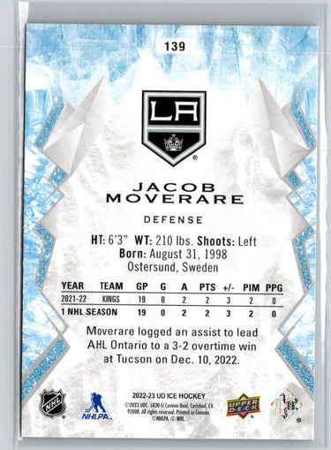 2022-23 Upper Deck Ice #139 Jacob Moverare Gold K27