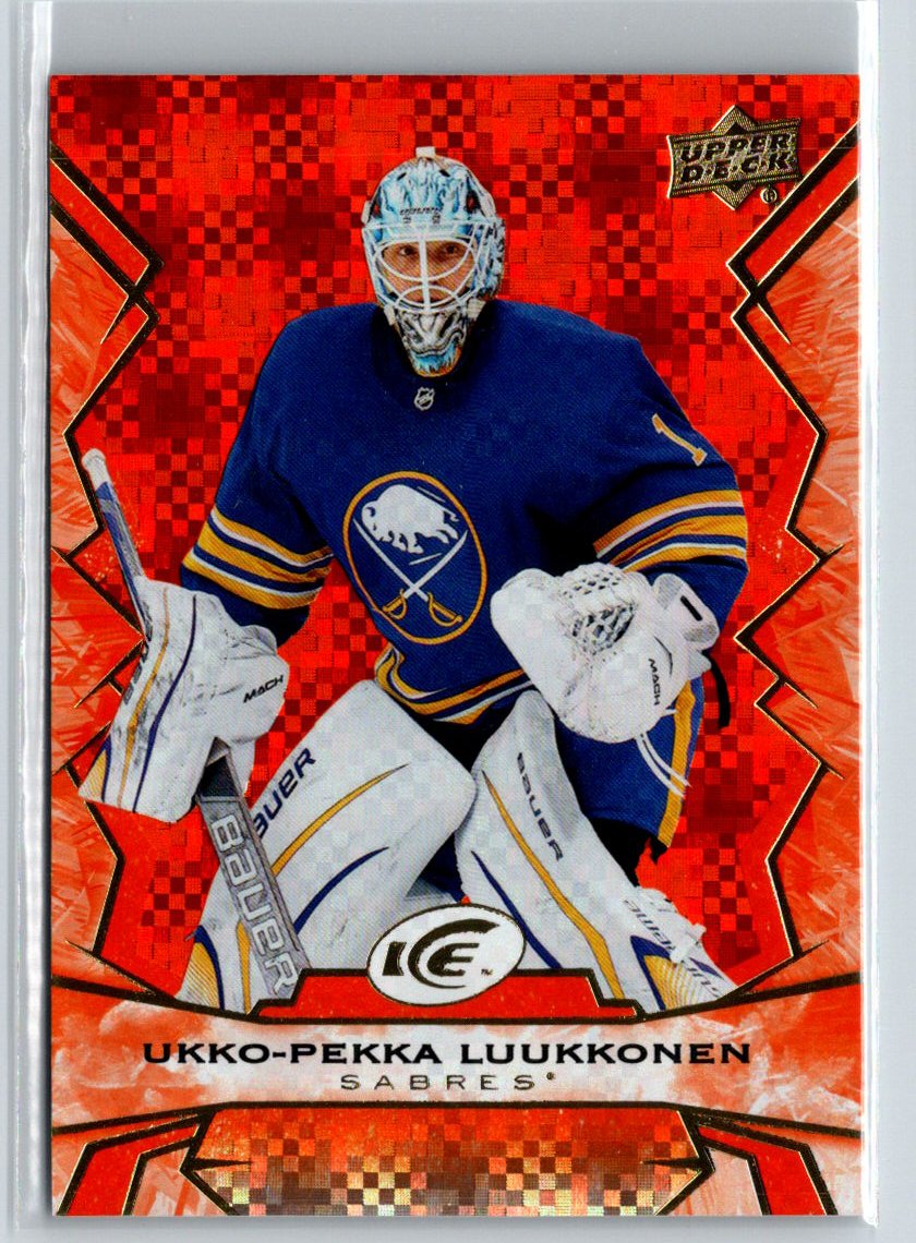 2022-23 Upper Deck Ice #47 Ukko-Pekka Luukkonen Orange K27