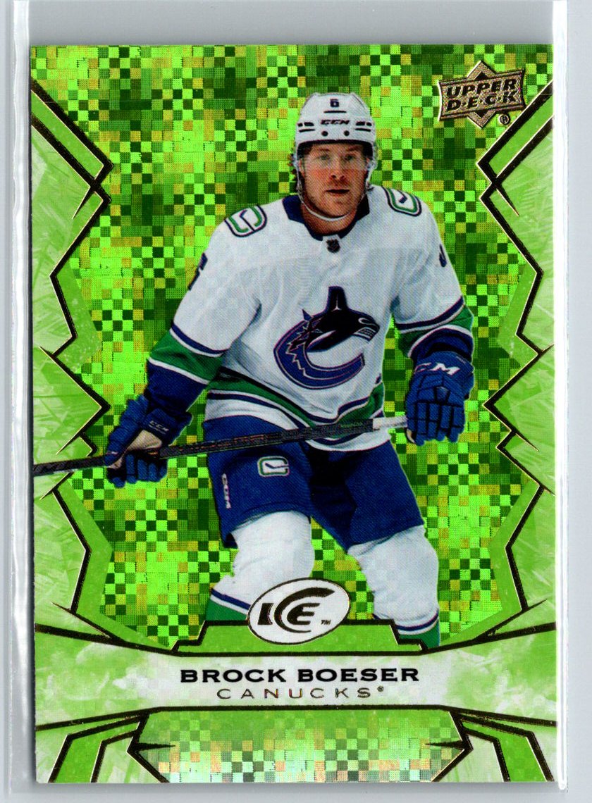 2022-23 Upper Deck Ice #96 Brock Boeser Green K27