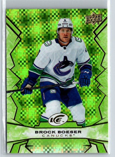2022-23 Upper Deck Ice #96 Brock Boeser Green K27