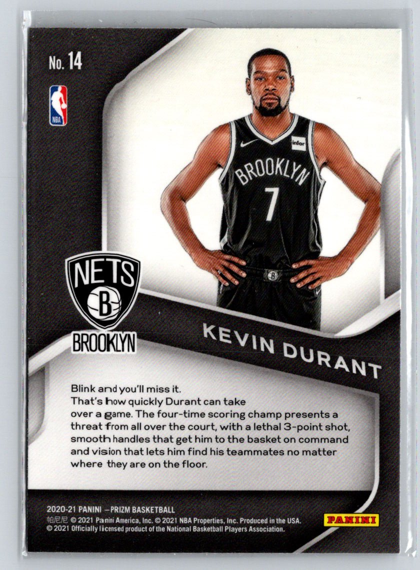 2020-21 Panini Prizm #14 Kevin Durant Dominance K29