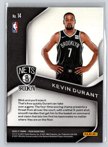 2020-21 Panini Prizm #14 Kevin Durant Dominance K29