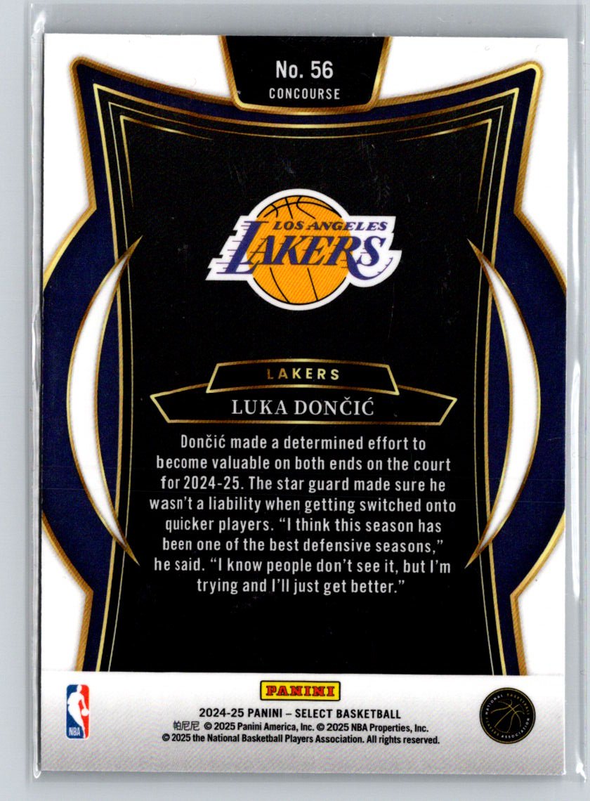 2024-25 Panini Select #56 Luka Doncic K29