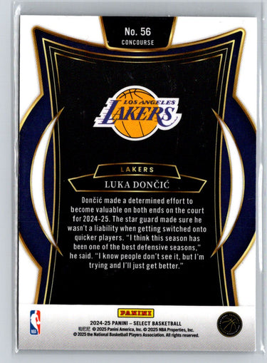 2024-25 Panini Select #56 Luka Doncic K29