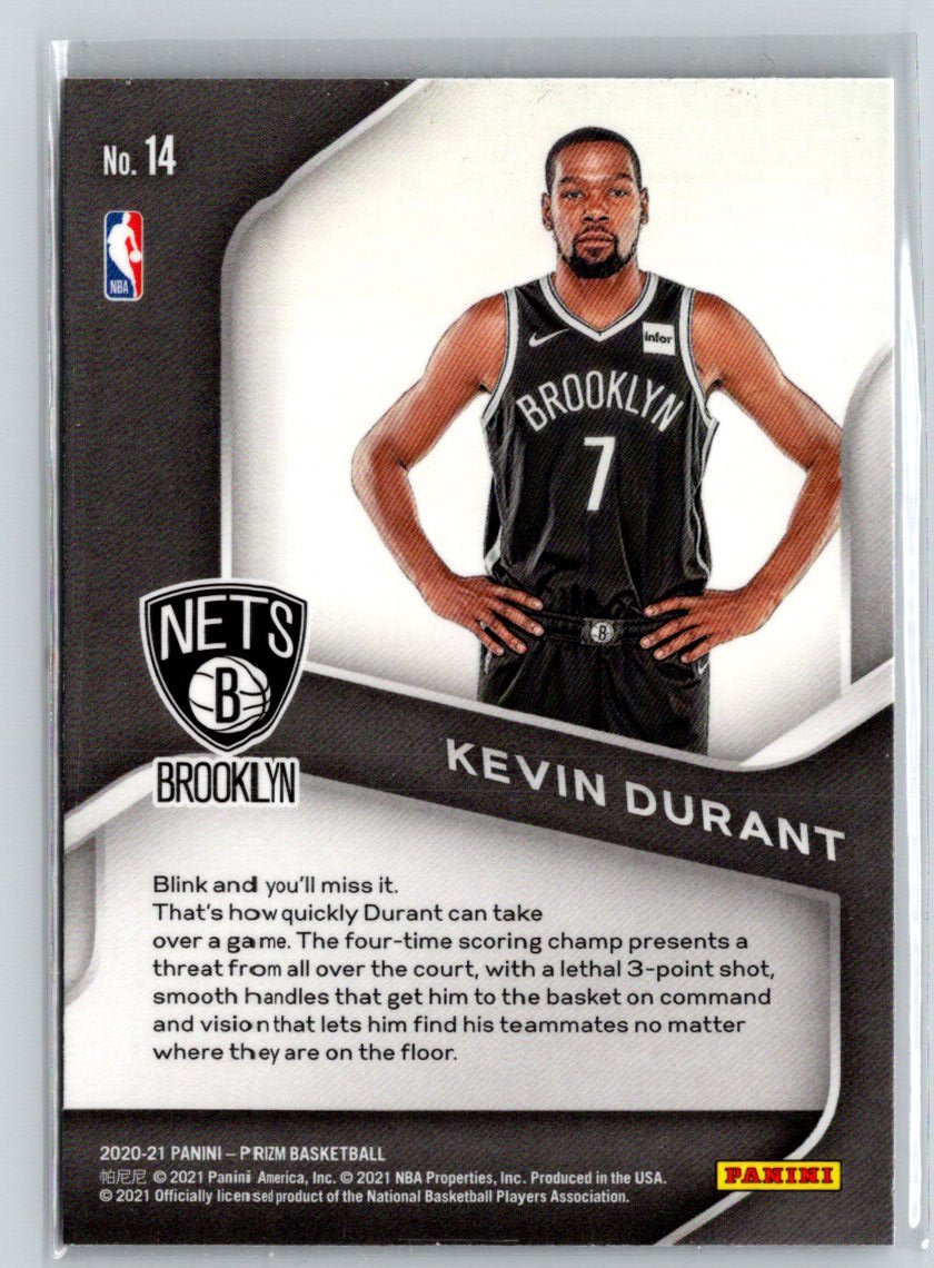 2020-21 Panini Prizm #14 Kevin Durant Dominance K31