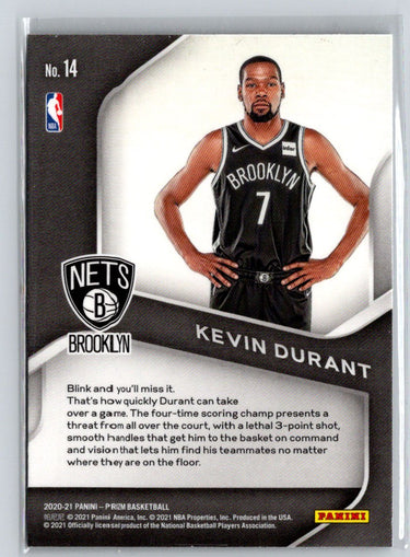 2020-21 Panini Prizm #14 Kevin Durant Dominance K31