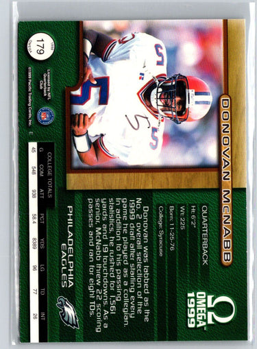 1999 Pacific Omega #179 Donovan McNabb K32