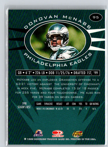 1999 Donruss Preferred QBC #95 Donovan McNabb K33