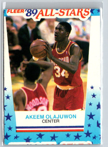 1989-90 Fleer #2 Akeem Olajuwon Stickers K34