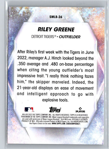2023 Topps #SMLBC-26 Riley Greene Stars of MLB Chrome K34