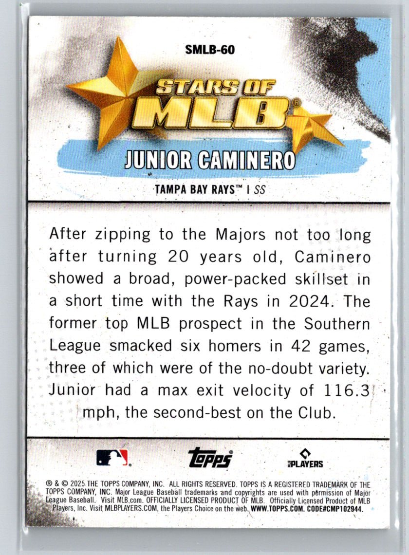 2025 Topps #SMLB-60 Junior Caminero Stars of MLB K34