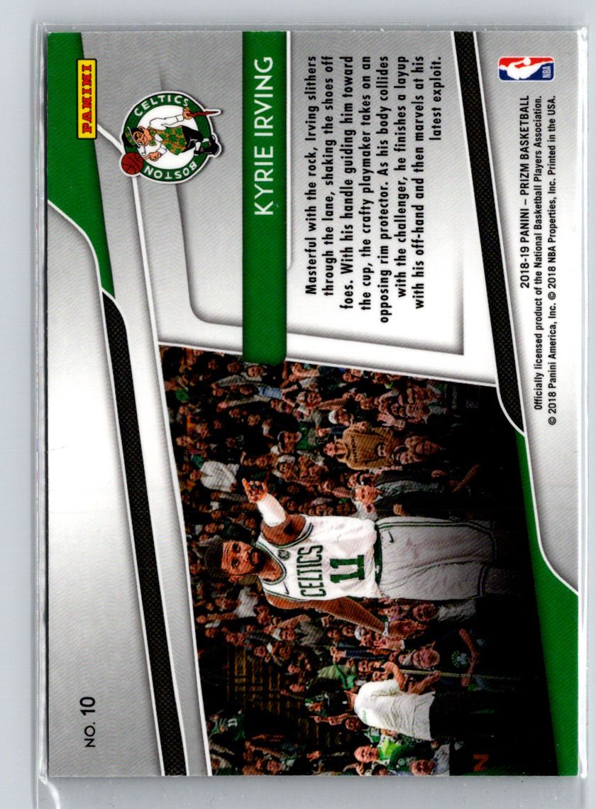 2018-19 Panini Prizm #10 Kyrie Irving Get Hyped! K35