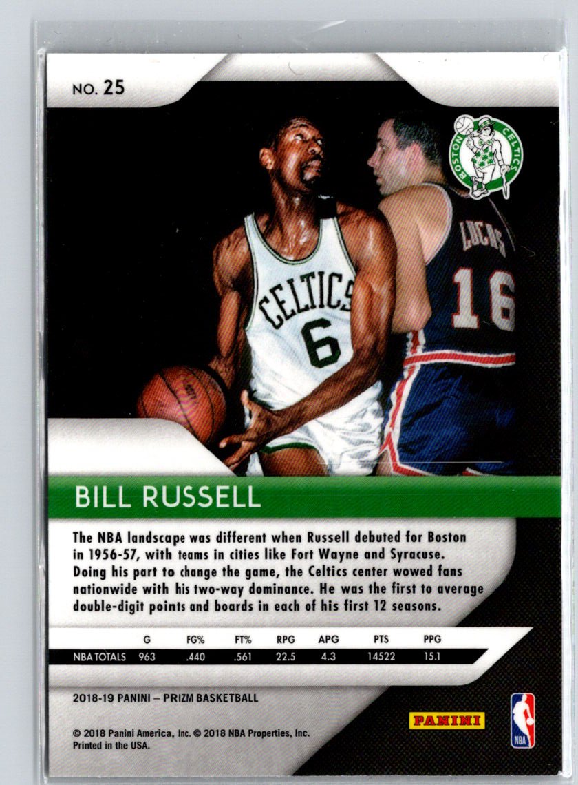 2018-19 Panini Prizm #25 Bill Russell K35