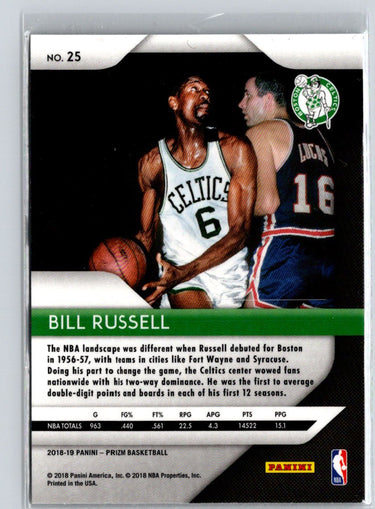 2018-19 Panini Prizm #25 Bill Russell K35