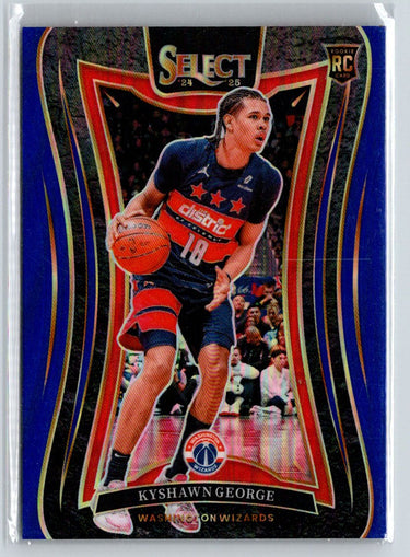 2024-25 Panini Select #374 Kyshawn George Blue Prizm K35