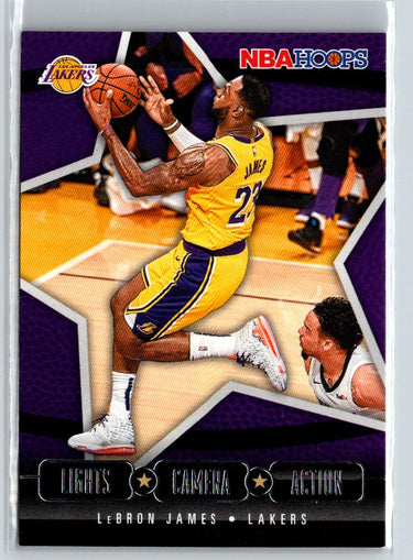 2020-21 Hoops #22 LeBron James Lights Camera Action K35