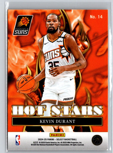 2024-25 Panini Select #14 Kevin Durant Hot Stars K35