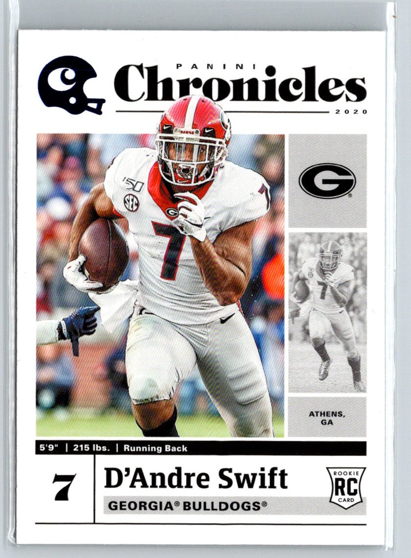 2020 Panini Chronicles Draft Picks #8 D'Andre Swift Red K36