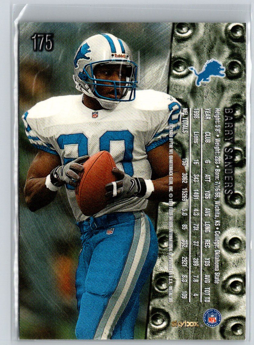 1999 SkyBox Metal Universe #175 Barry Sanders K36