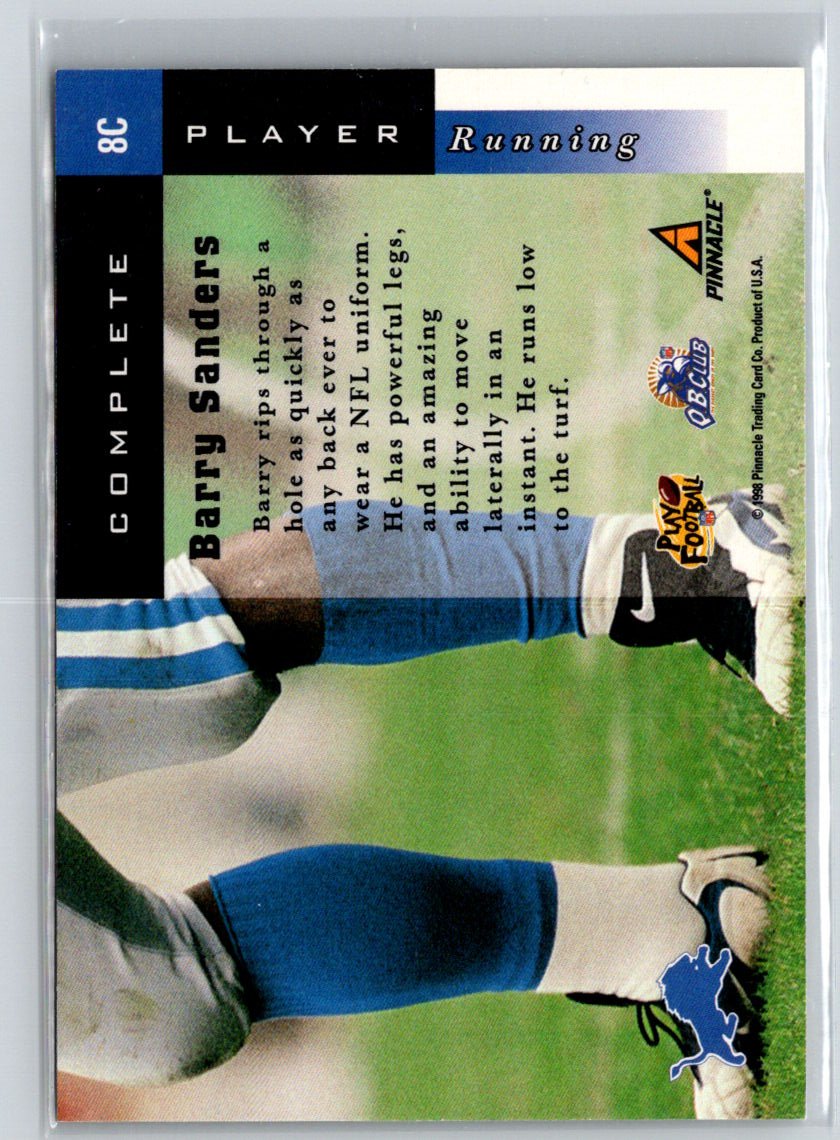 1998 Score #8C Barry Sanders Complete Players K37