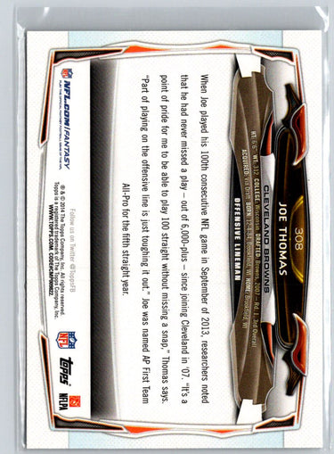 2014 Topps #308 Joe Thomas K37