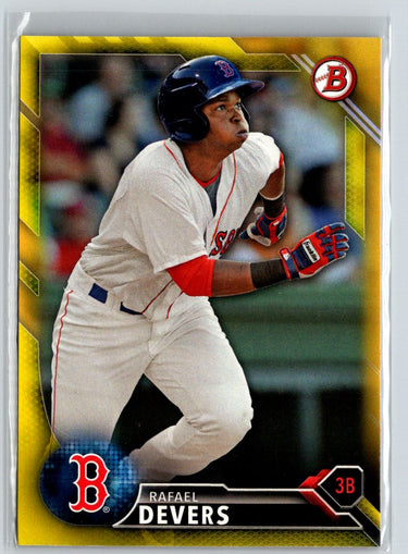 2016 Bowman #BP109 Rafael Devers Prospects Yellow K37