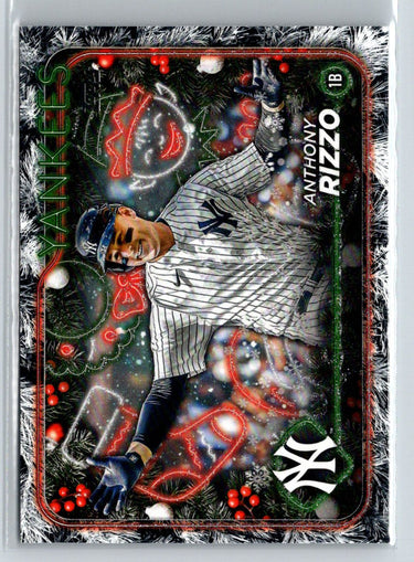 2024 Topps Holiday #H28 Anthony Rizzo Holiday Tree K37
