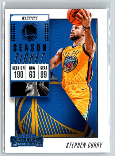 2018-19 Panini Contenders #86 Stephen Curry K38