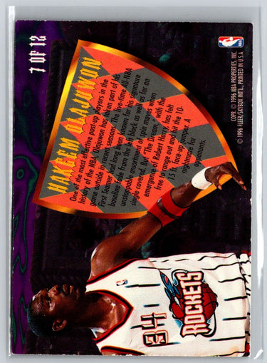 1995-96 Ultra #7 Hakeem Olajuwon Scoring Kings K38