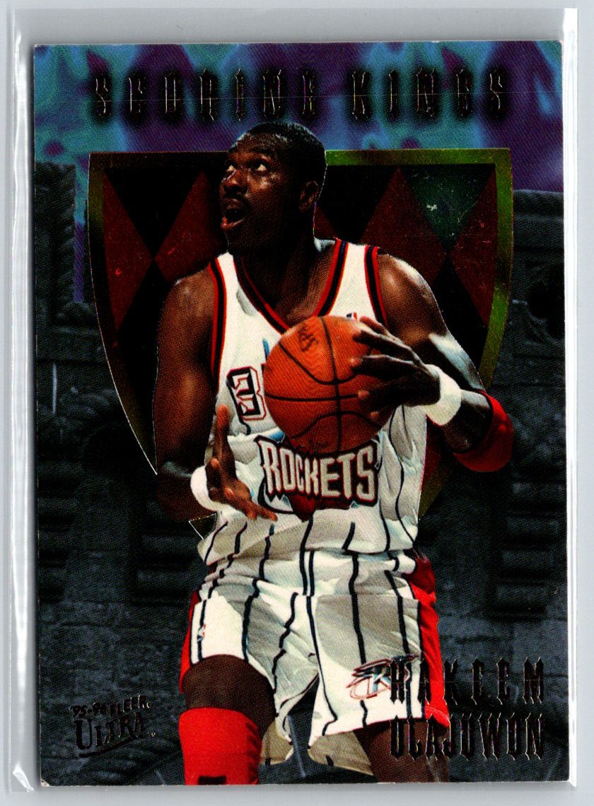 1995-96 Ultra #7 Hakeem Olajuwon Scoring Kings K38