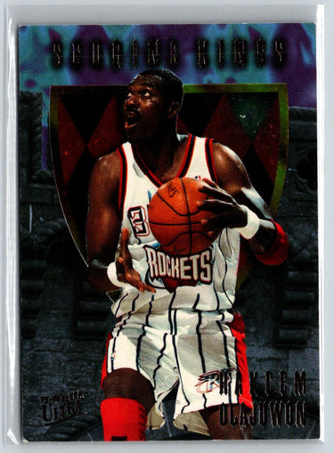 1995-96 Ultra #7 Hakeem Olajuwon Scoring Kings K38