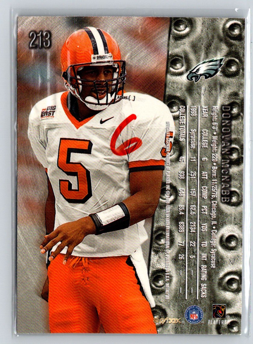 1999 SkyBox Metal Universe #213 Donovan McNabb K39