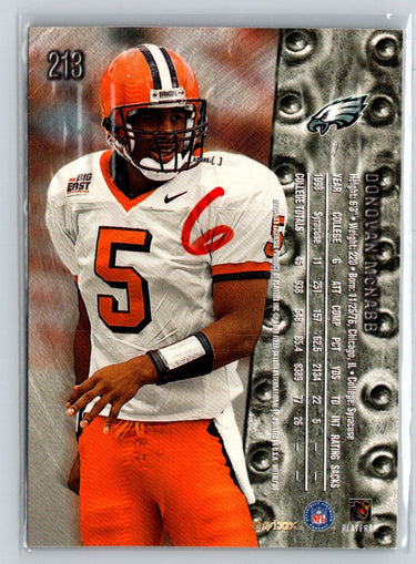 1999 SkyBox Metal Universe #213 Donovan McNabb K39