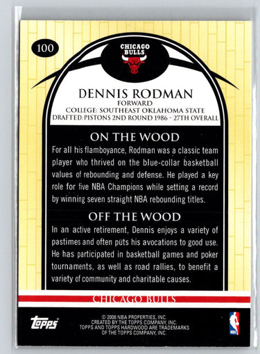 2008-09 Topps Hardwood #100 Dennis Rodman K39