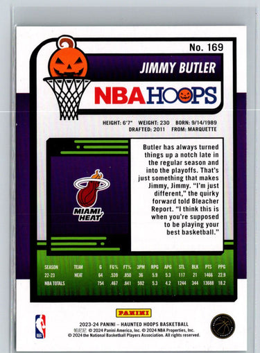 2023-24 Hoops Haunted Hoops #169 Jimmy Butler Slime K39