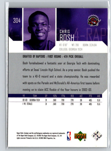 2003-04 Upper Deck #304 Chris Bosh K40