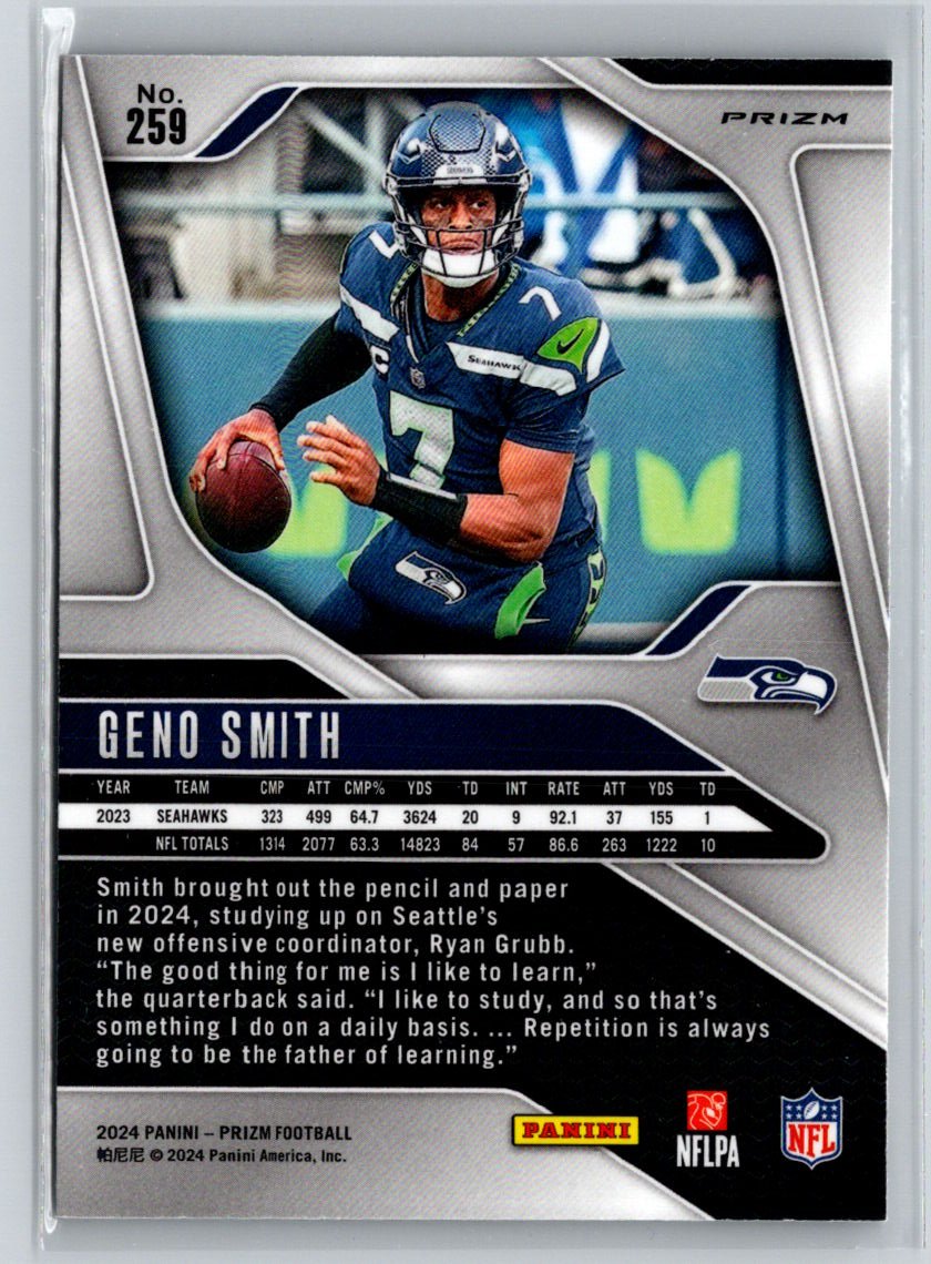 2024 Panini Prizm #259 Geno Smith Silver K41