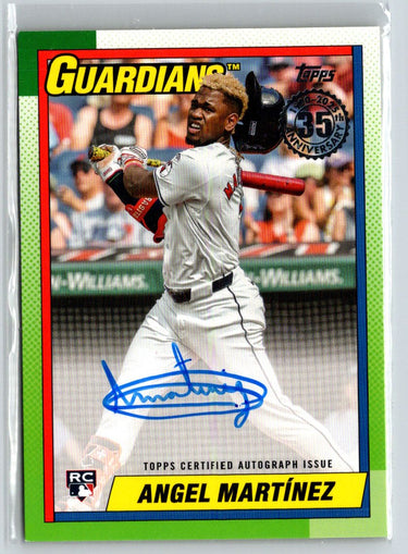 2025 Topps #90A-AMZ Angel Martínez 35th Anniversary Autographs K41