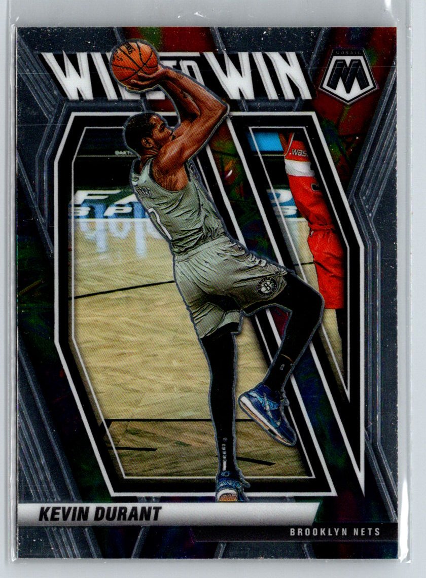 2020-21 Panini Mosaic #1 Kevin Durant Will to Win K42
