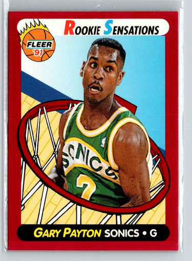 1991-92 Fleer #9 Gary Payton Rookie Sensations K42