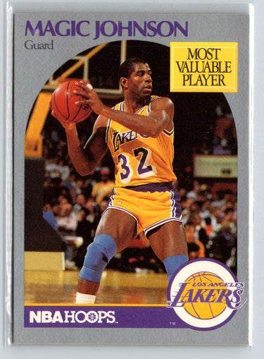 1990 Hoops Team Night Los Angeles Lakers #NNO Magic Johnson K43