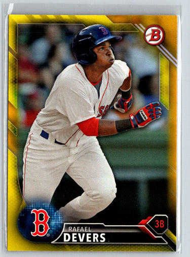 2016 Bowman #BP109 Rafael Devers Prospects Yellow K43