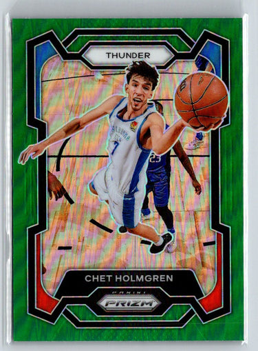 2023-24 Panini Prizm #115 Chet Holmgren Prizms Green K44