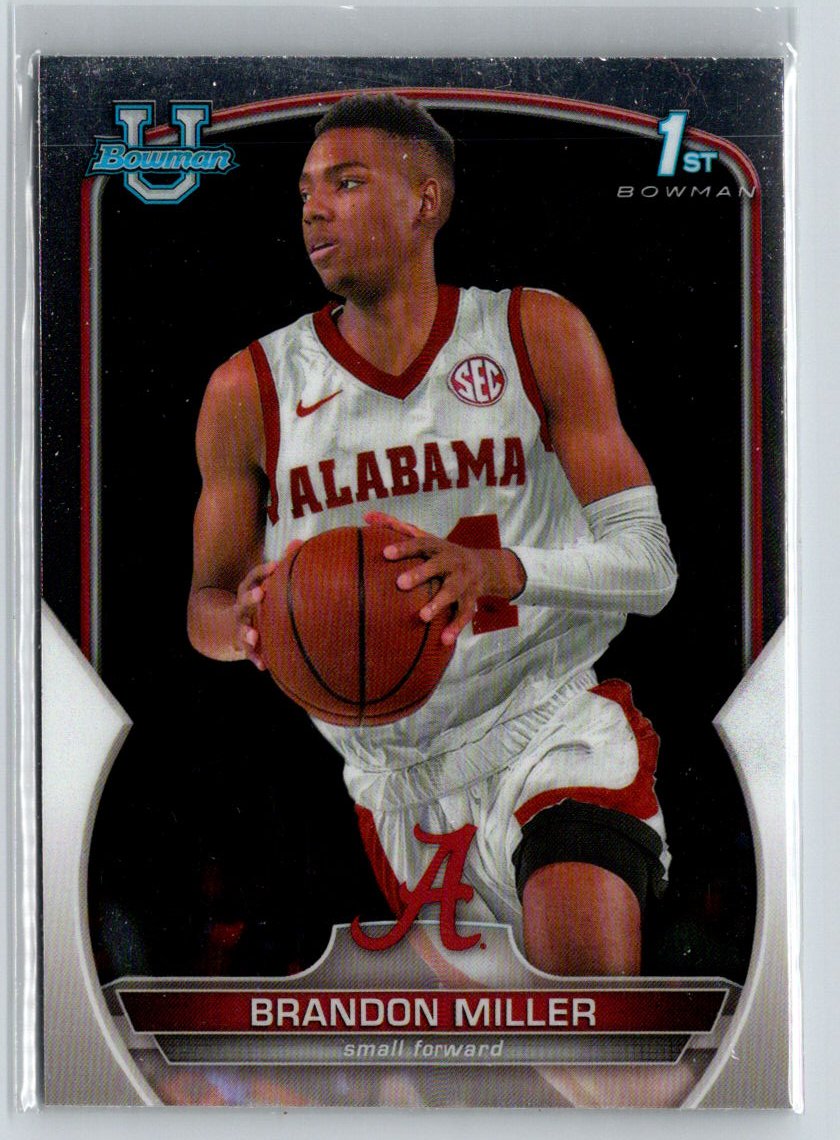 2022-23 Bowman University Chrome #80 Brandon Miller K44