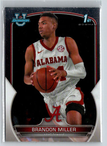 2022-23 Bowman University Chrome #80 Brandon Miller K44