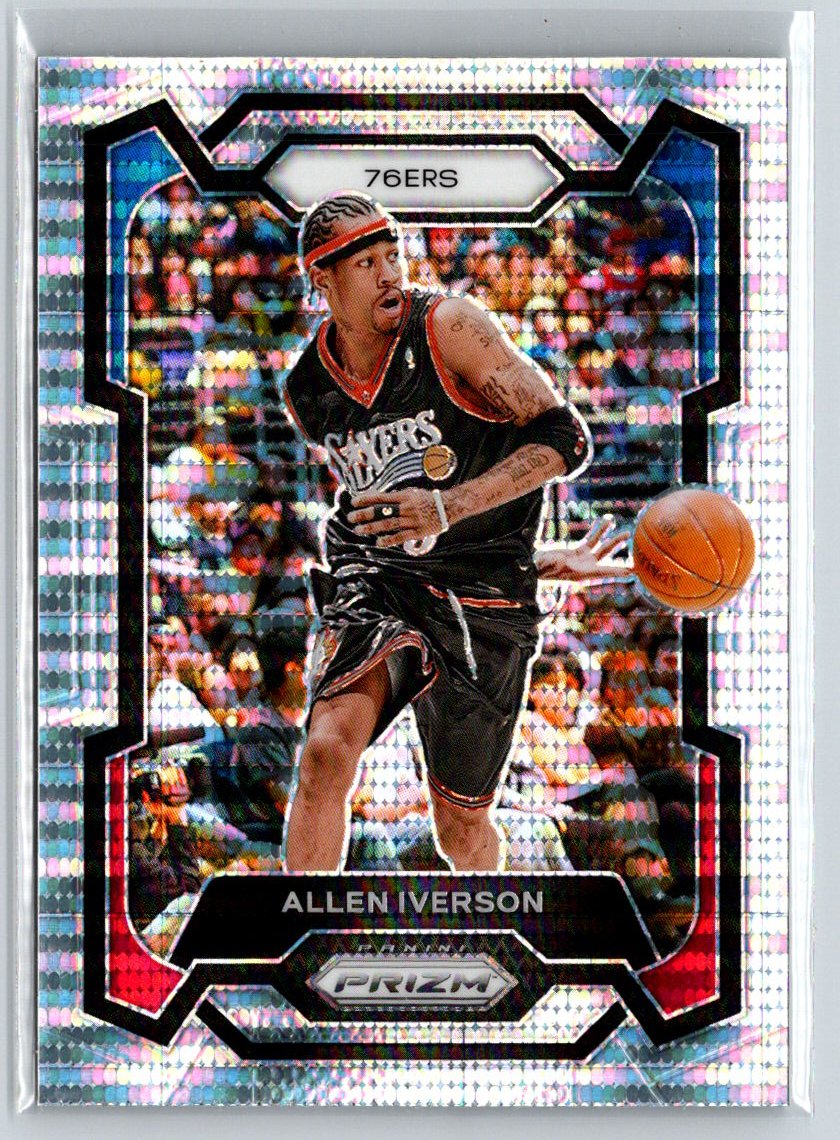 2023-24 Panini Prizm #184 Allen Iverson Prizms Hyper K45