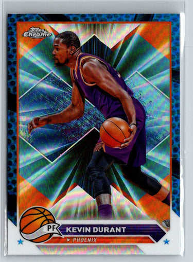 2023-24 Topps Chrome #50 Kevin Durant Blue Basketball Refractors K45